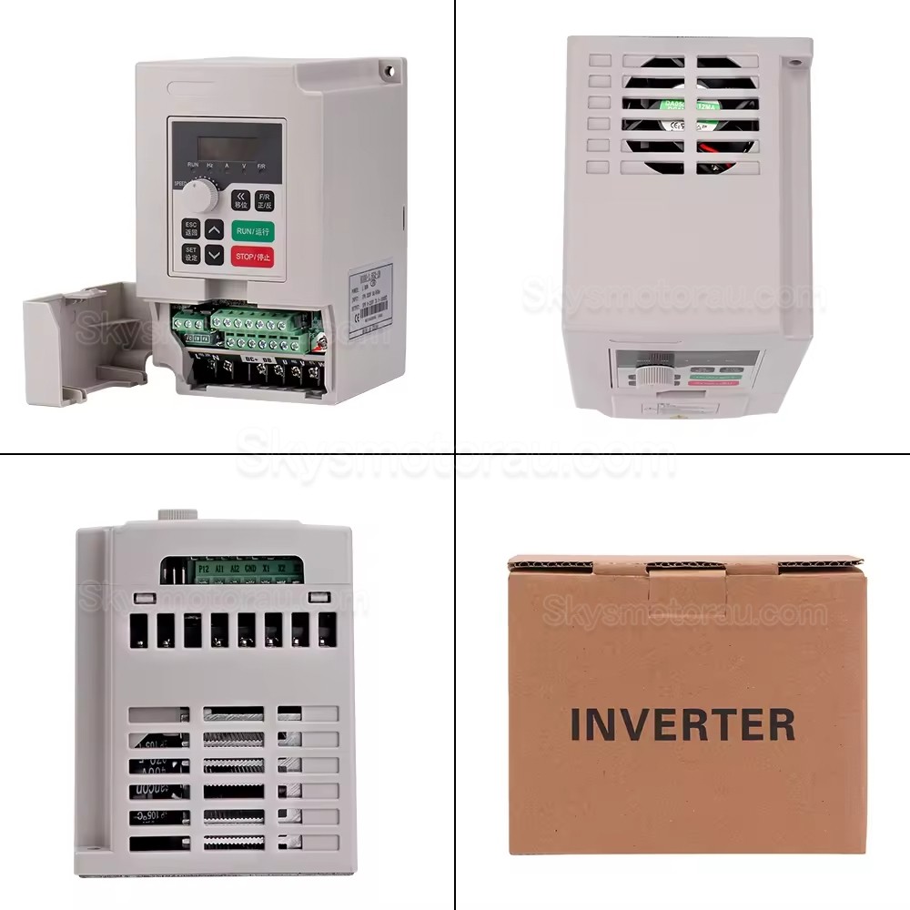 3KW VFD Spindle Kit JGD-100A-3.0KW + H100-3.7 Indc. Water Cooled Spindle Motor + VFD + Water Pump + 13Pcs ER20 Collet + Bracket